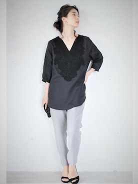 「cawaii（カワイイ）のアイテム」を使った、こじまゆCAWAIIスタッフさん（レディース・155cm）の夏コーディネート