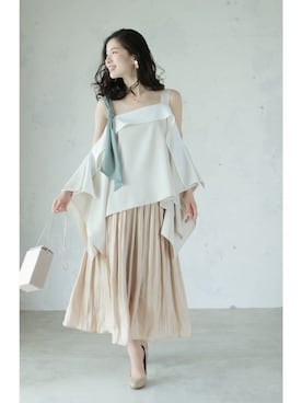 「Cawaii」｜CAWAIIスタッフさん（レディース・155cm）の夏コーディネート