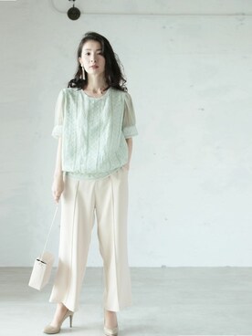 「Cawaii」｜CAWAIIスタッフさん（レディース・155cm）の夏コーディネート