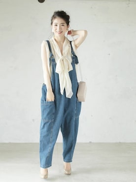 「Cawaii」｜CAWAIIスタッフさん（レディース・155cm）の夏コーディネート