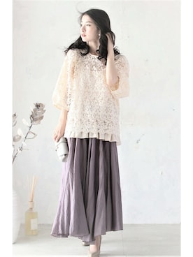 「Cawaii」｜CAWAIIスタッフさん（レディース・155cm）の夏コーディネート