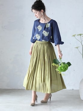 「Cawaii」｜CAWAIIスタッフさん（レディース・155cm）の夏コーディネート