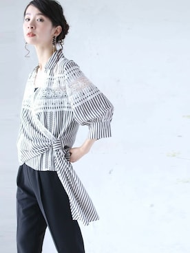 「cawaii（カワイイ）のアイテム」を使った、こじまゆCAWAIIスタッフさん（レディース・155cm）の夏コーディネート