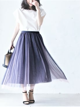 「Cawaii」｜CAWAIIスタッフさん（レディース・155cm）の夏コーディネート