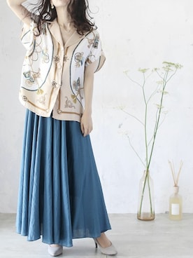 「Cawaii」｜CAWAIIスタッフさん（レディース・155cm）の夏コーディネート