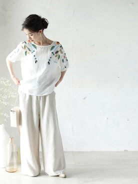 「Cawaii」｜CAWAIIスタッフさん（レディース・155cm）の夏コーディネート