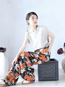 「Cawaii」｜CAWAIIスタッフさん（レディース・155cm）の夏コーディネート