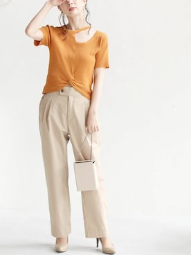 「Cawaii」｜CAWAIIスタッフさん（レディース・155cm）の夏コーディネート