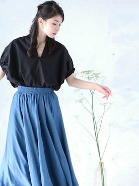 「Cawaii」｜CAWAIIスタッフさん（レディース・155cm）の夏コーディネート