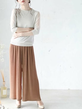 「FRENCH PAVE」｜こじまゆCAWAIIスタッフさん（レディース・155cm）の夏コーディネート