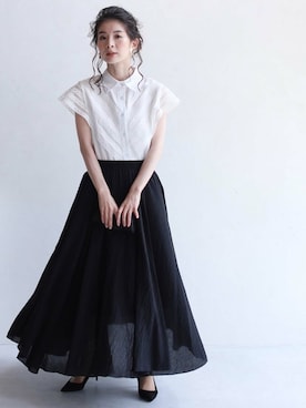 「Cawaii」｜CAWAIIスタッフさん（レディース・155cm）の夏コーディネート