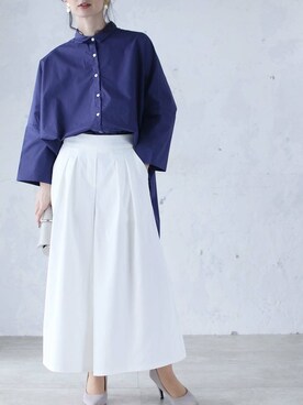 「Cawaii」｜「アイテム（パンツ）」を使った、CAWAIIスタッフさん（レディース・155cm）の夏コーディネート