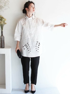 「抜け感」｜CAWAIIスタッフさん（レディース・155cm）の夏コーディネート