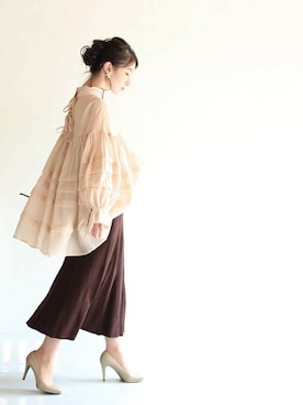 「cawaii（カワイイ）のアイテム」を使った、こじまゆCAWAIIスタッフさん（レディース・155cm）の夏コーディネート