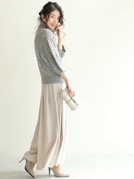 「FRENCH PAVE」｜こじまゆCAWAIIスタッフさん（レディース・155cm）の秋コーディネート