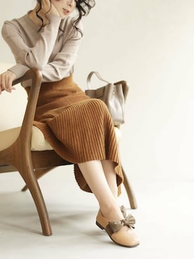 「Cawaii」｜CAWAIIスタッフさん（レディース・155cm）の秋コーディネート