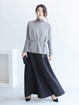 「FRENCH PAVE」｜こじまゆCAWAIIスタッフさん（レディース・155cm）の秋コーディネート