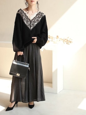 「FRENCH PAVE」｜CAWAIIスタッフさん（レディース・155cm）の秋コーディネート