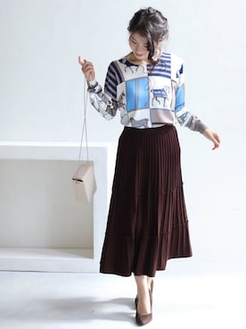 「FRENCH PAVE」｜CAWAIIスタッフさん（レディース・155cm）の秋コーディネート