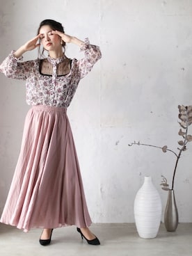 「FRENCH PAVE」｜CAWAIIスタッフさん（レディース・155cm）の秋コーディネート
