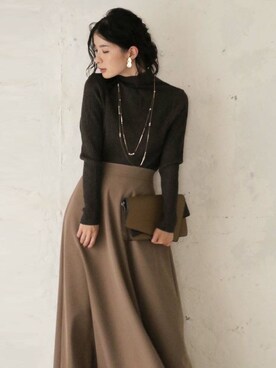 「FRENCH PAVE」｜CAWAIIスタッフさん（レディース・155cm）の秋コーディネート