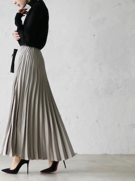「FRENCH PAVE」｜CAWAIIスタッフさん（レディース・155cm）の秋コーディネート
