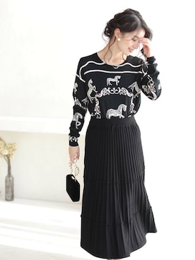 「FRENCH PAVE」｜CAWAIIスタッフさん（レディース・155cm）の秋コーディネート
