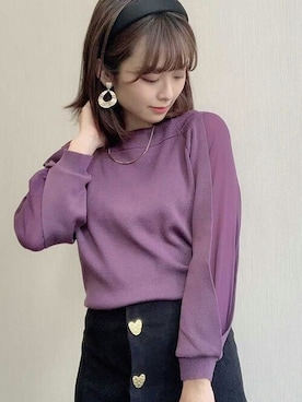 「FRENCH PAVE」｜CAWAIIスタッフさん（レディース・153cm）の冬コーディネート