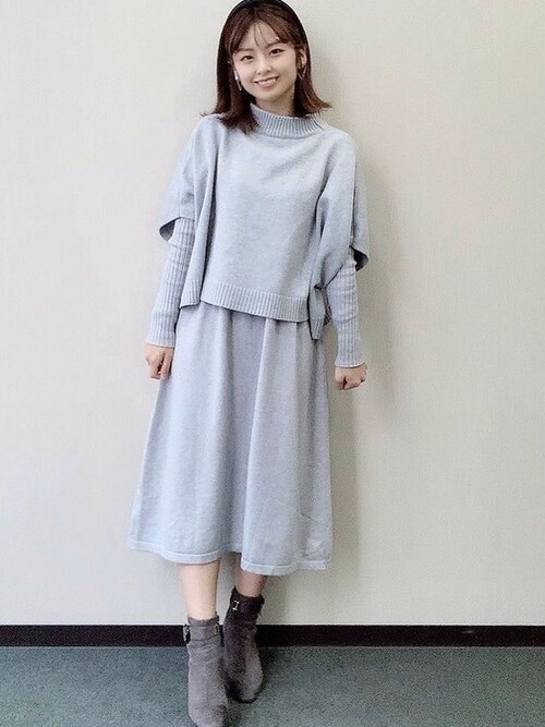 655.※生成りの編み上げリボンのワンピース※ブライスアウトフィット 