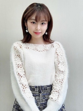 「FRENCH PAVE」｜CAWAIIスタッフさん（レディース・155cm）の冬コーディネート