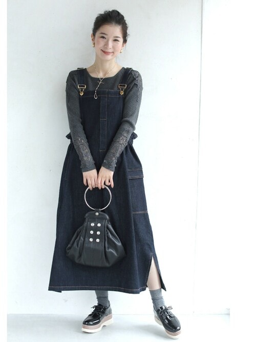 6点セット　まとめ売り レディース服　コーデ売り デニムサロペット シャツワンピ 16通り着回して楽しむ 上品デニムサロペットワンピース
