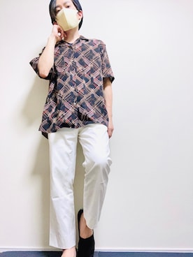 「TOMS（トムス）のアイテム（スリッポン）」を使った、kaz [フォロバします]さん（メンズ・165cm）の春コーディネート
