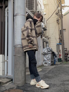 「ロールアップ」｜「アイテム（その他トップス）」を使った、shinjiさん（メンズ・171cm）の秋コーディネート