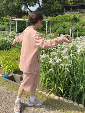 「フォロバ」｜「アイテム（スウェット）」を使った、shinjiさん（メンズ・169cm）の夏コーディネート