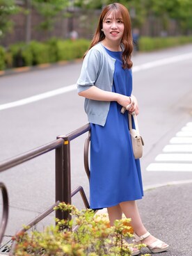ノースリーブフレアワンピースを使った人気ファッションコーディネート Wear