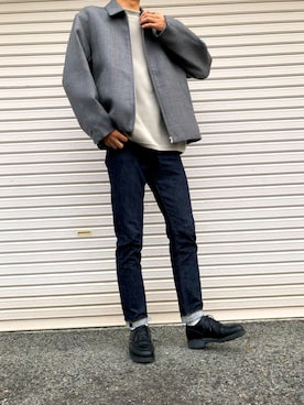 「Steven Alan」｜「アイテム（ブルゾン）」を使った、ずおさん（メンズ・180cm）の秋コーディネート