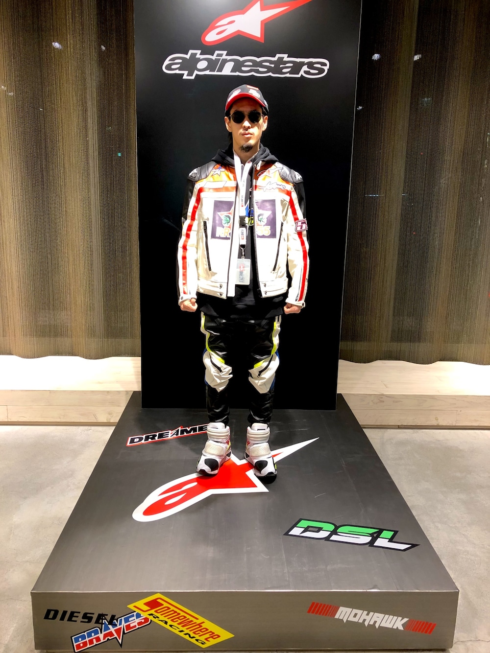 「ディーゼル、アルパインスターズ」｜「DIESELのアイテム（ライダースジャケット、その他）」を使った、takutoさん（メンズ・169cm）の秋コーディネートの1枚目の写真