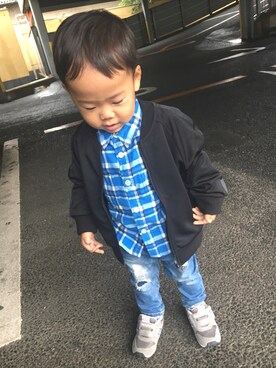 makoto.kaede.itsukiさん（キッズ・90cm）の秋コーディネート