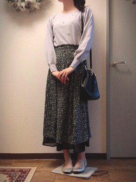 「amelier MAJESTIC LEGON（アメリエルマジェスティックレゴン）のアイテム」を使った、Ruthさん（レディース・163cm）の春コーディネート