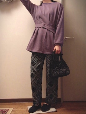 「amelier MAJESTIC LEGON（アメリエルマジェスティックレゴン）のアイテム」を使った、Ruthさん（レディース・163cm）の春コーディネート