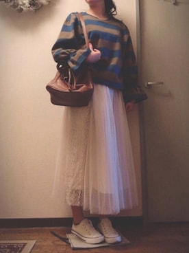 「amelier MAJESTIC LEGON（アメリエルマジェスティックレゴン）のアイテム」を使った、Ruthさん（レディース・163cm）の春コーディネート