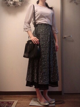 「amelier MAJESTIC LEGON（アメリエルマジェスティックレゴン）のアイテム」を使った、Ruthさん（レディース・163cm）の夏コーディネート