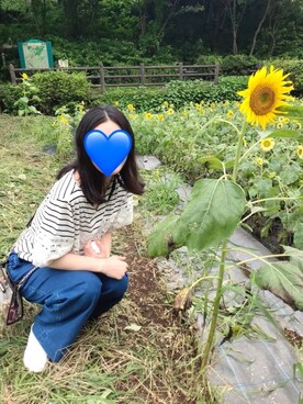 「COOMB（クーム）のアイテム（パンツ）」を使った、Ruthさん（レディース・163cm）の夏コーディネート