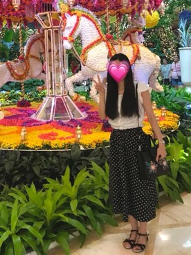 「コットンレース」｜Ruthさん（レディース・163cm）の秋コーディネート