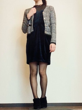 「MISCH MASCH（ミッシュマッシュ）のアイテム（ジャケット/アウター）」を使った、Ruthさん（レディース・163cm）の秋コーディネート