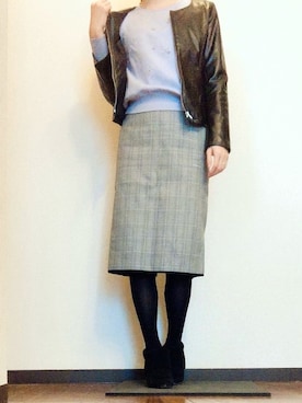 「リバーシブル」｜「アイテム（ブーティ）」を使った、Ruthさん（レディース・163cm）の秋コーディネート