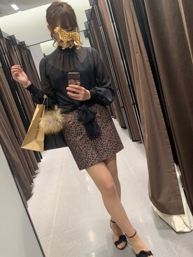 「EXPRESS（エクスプレス）のアイテム（トップス）」を使った、HARUNAさん（レディース・167cm）の秋コーディネート