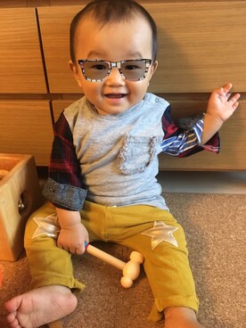 ぽこさん（キッズ・70cm）の秋コーディネート