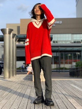 「HOKA ONEONE」｜UR_SkmK.さん（メンズ・167cm）の秋コーディネート