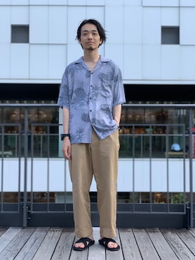 「CODY SANDERSON（コディサンダーソン）のアイテム（アクセサリー）」を使った、UR_SkmK.さん（メンズ・167cm）の夏コーディネート